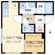 ブライト住吉 301 間取り図