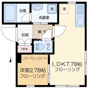 ブライト住吉 202 間取り図