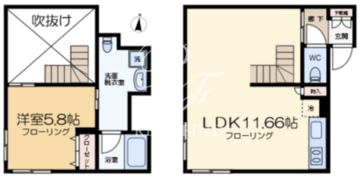 ブライト住吉 402 間取り図