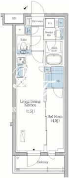 プライムブリス品川旗の台 106 間取り図