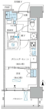 パークアクシス西大島コンフォートスクエア 1104 間取り図