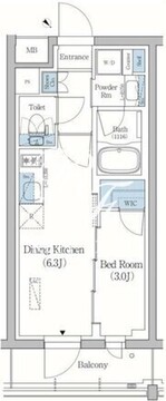 プライムブリス品川旗の台 307 間取り図