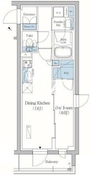 プライムブリス品川旗の台 401 間取り図