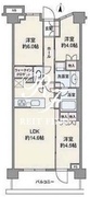 パークシティ高田馬場 2階64.64㎡-4 間取り図