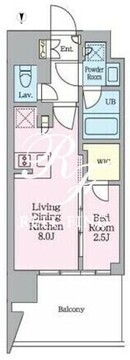 クレストコート東陽町 601 間取り図