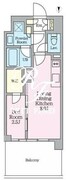 クレストコート東陽町 1402 間取り図