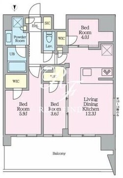 クレストコート東陽町 605 間取り図
