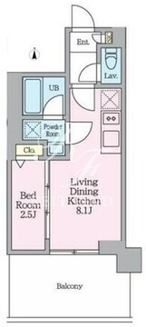 クレストコート東陽町 308 間取り図