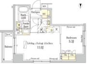パークアクシス錦糸町ヴェール 806 間取り図