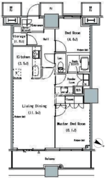 ザ東京タワーズミッドタワー 2624 間取り図