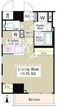 アネックス麻布十番 403 間取り図
