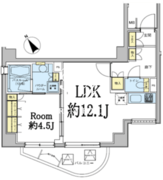 ドゥーエ五反田 703 間取り図