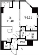 トラディス森下 703 間取り図