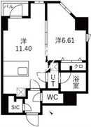 トラディス森下 803 間取り図