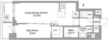 コンフォリア・リヴ永福町 602 間取り図
