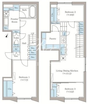 アローズ茗荷谷 502 間取り図