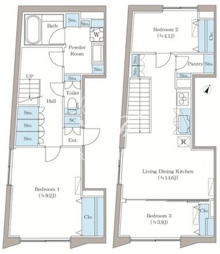 アローズ茗荷谷 501 間取り図