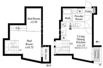 グランパセオ目黒洗足 103 間取り図