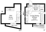グランパセオ目黒洗足 104 間取り図