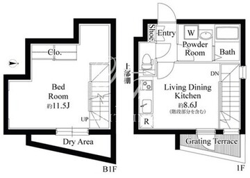 グランパセオ目黒洗足 104 間取り図