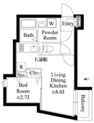 グランパセオ目黒洗足 203 間取り図