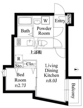 グランパセオ目黒洗足 203 間取り図