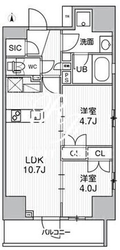 グランエール西日暮里ノース 901 間取り図