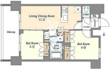 ジオエント上野稲荷町 1402 間取り図