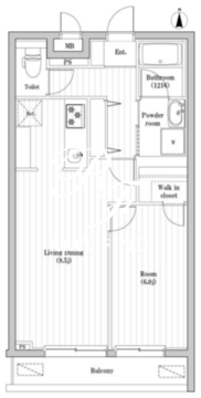 アーバンパーク東向島 405 間取り図