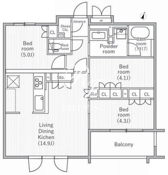 nido桜丘 402 間取り図