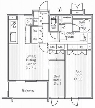 nido桜丘 409 間取り図