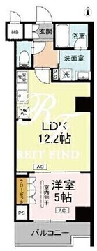 ロイジェント潮見 608 間取り図