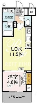 ロイジェント潮見 207 間取り図