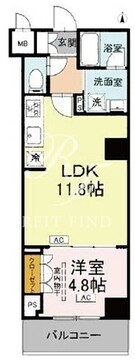 ロイジェント潮見 203 間取り図