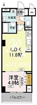 ロイジェント潮見 404 間取り図