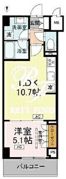 ロイジェント潮見 712 間取り図