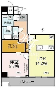 ロイジェント潮見 415 間取り図