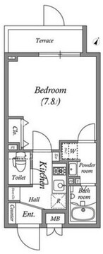 ルネサンスコート王子 502 間取り図