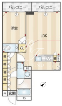 ACPレジデンス新江古田 206 間取り図