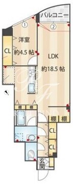 オーパスホームズ白山 302 間取り図