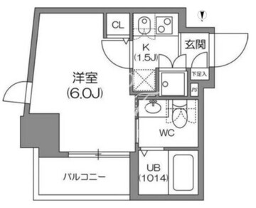アジールコート中野坂上 705 間取り図