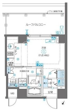 ズーム飯田橋 407 間取り図