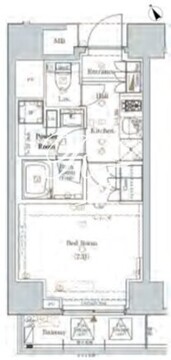 ログ新川 503 間取り図