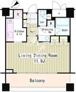 パークオアシス赤坂丹後坂 405 間取り図