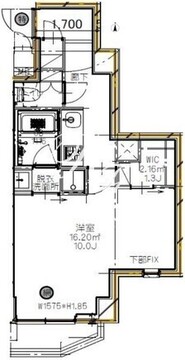 エスレジデンス新宿イースト 203 間取り図