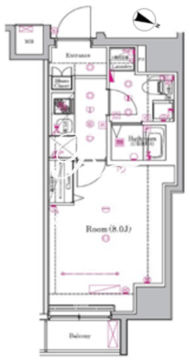 メイクスデザイン東十条 801 間取り図