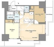 オアーゼ日暮里レジデンス 715 間取り図