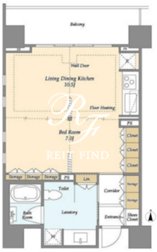 Mトリアノン 801 間取り図