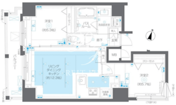 ズーム白金台 1101 間取り図