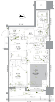 ドゥーエ早稲田 603 間取り図